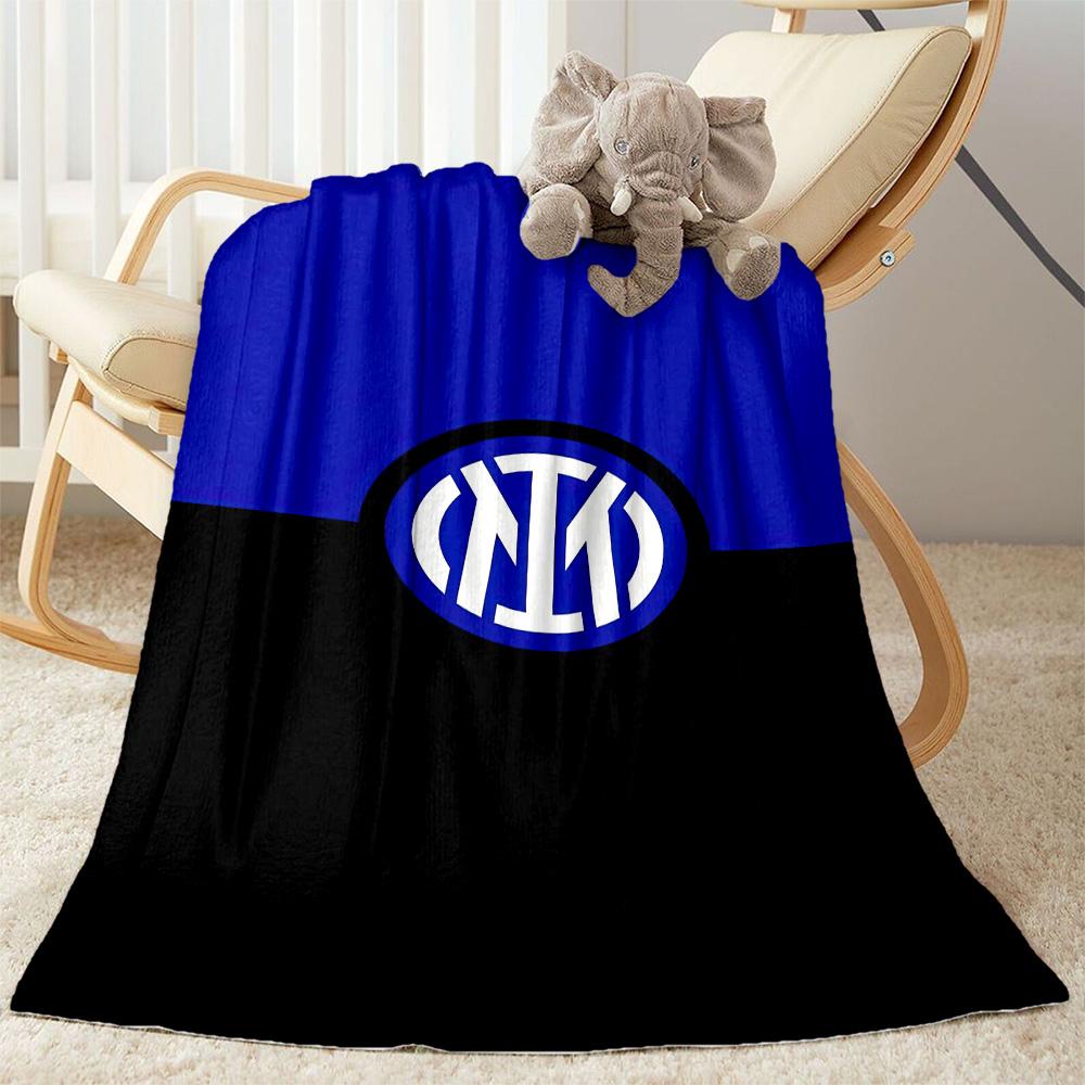 Inter Milan Blanket Durable Comfort Suitable For Bedding Chair Bed Four Seasons Multipurpose Warmthful Decor Perfect Gift For Relatives And Friends