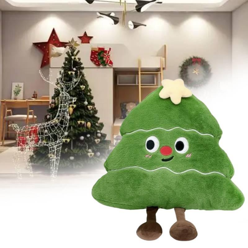 Tree Plush Christmas Toy Cartoon Stuffed Doll Cushion Decoration Kids Gifts