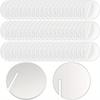 1Set 60Pcs Acrylic Party Beverage Labels - Circular Blank Glass Discs for Drink Identification, Ideal for Events & Gatherings