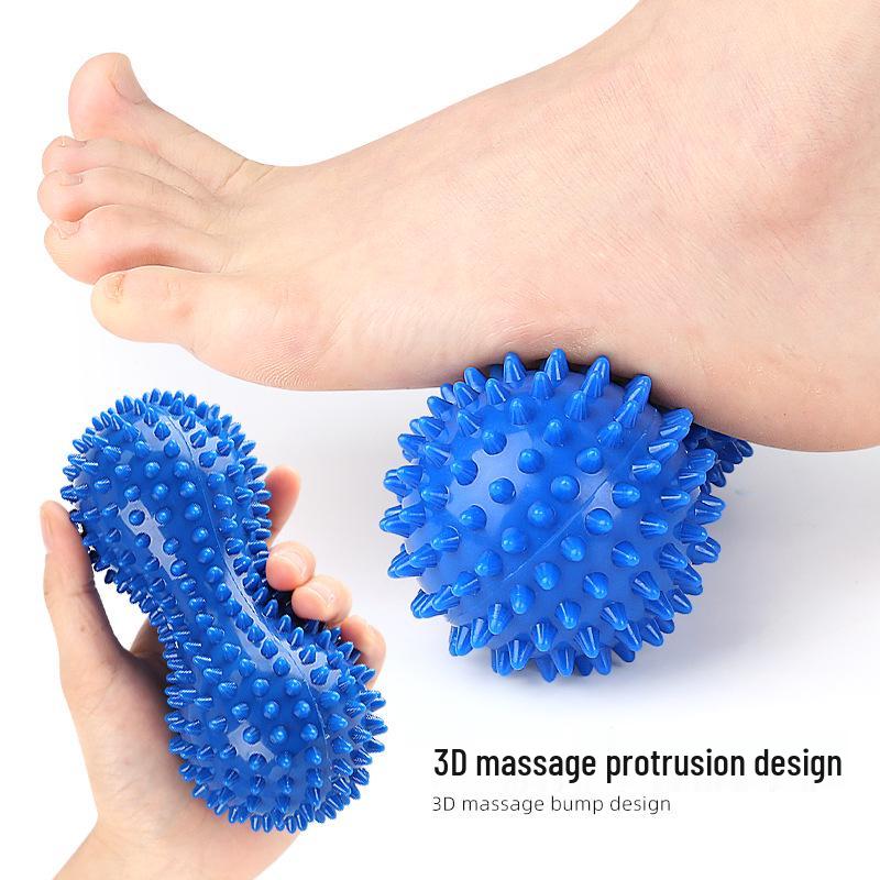 PVC Peanut Shape Massage Yoga Fitness Ball Stress Relax Body Spiky Massager