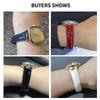 Concave Interface Design Women's Genuine Leather Watch Accessories 12mm for Tissot 1853 Flamingo T094210 Series Watch Strap
