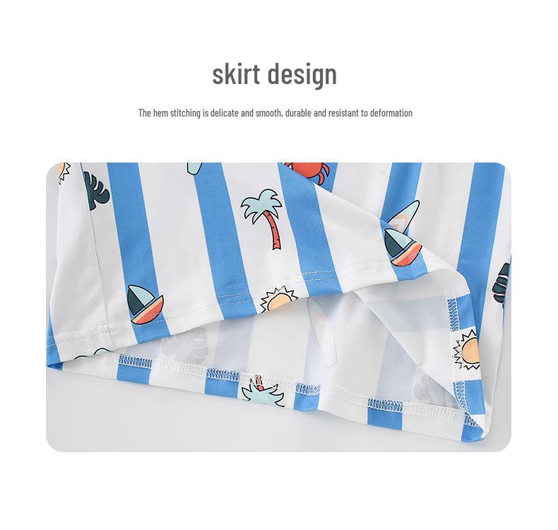2026 New Kids Cartoon Striped Short Sleeve T-Shirt - Spring/Summer Style