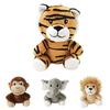 Jungle Animal Lion Tiger Giraffe Stuffed Toy Wholesale Stock
