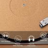 Records Player Slipmat Mats Turntables Pad Antistatic Cork NonSlip, Thick Vinyls Player Pad for Demanding Audiophiles