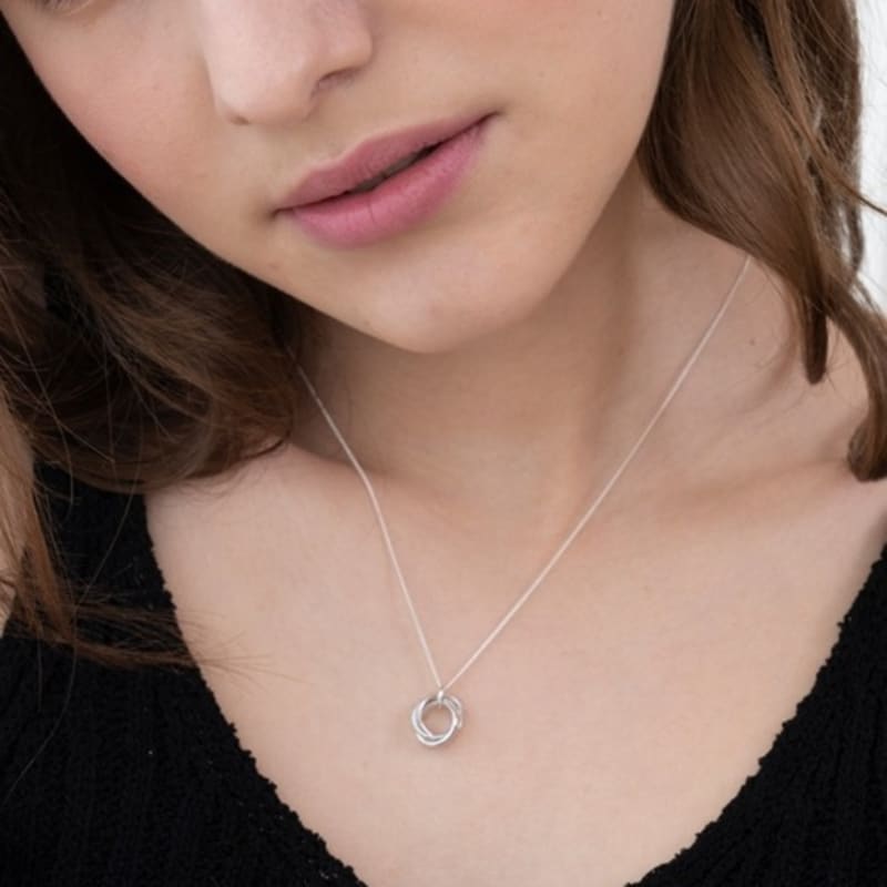 BEFORE MOONRISE [Silver 925] Triple Circle Necklace SN41