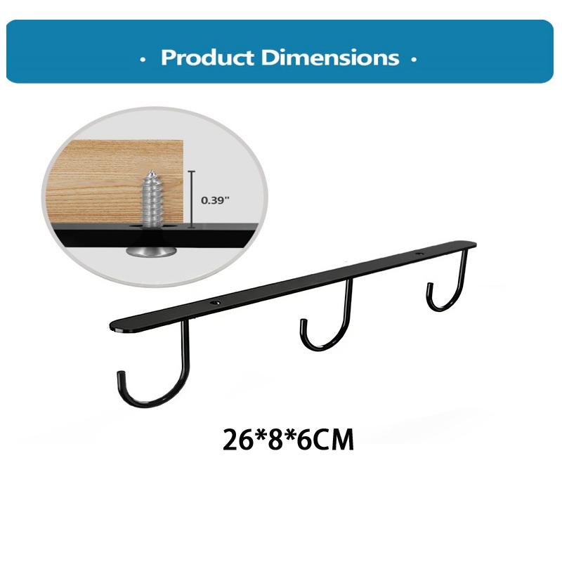 Minimalist Cabinet Mug Hooks Water Cup Racks And Upside-Down Coffee Cup Display Rack