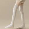 Knee Warm Long Socks Thin Long Stacked Socks Women's High Solid Colour Patchwork Stockings Sexy High Elasticity Stockings