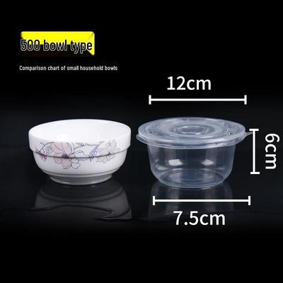 Disposable Plastic Round Bowls with Lids