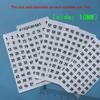 1-180 Numbered Transparent Stickers for Beauty Products