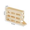 Plastic Egg Roller Rack Space Saving Refrigerator Egg Storage Box  for Kitchen Dedicated