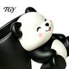 Unique Office Desk Accessories Cute Panda Succulent Planter, Resin Cartoon Animal Plant Pot, Flower Pots Decorative Planter Pot for Indoor Desk,