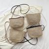 2025 Summer New Fashion Straw Bag Handbag, Retro Literary One-shoulder Messenger Mobile Phone Bag Women's Bag