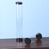 Golf Ball Tube Barrel Pc Transparent Round Plastic Packaging Box 45Mm Diameter Golfs Case With Cover Portable Golfs Container
