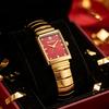 YaLaLuSi Elegant Square Women Watch Gold Zinc Alloy Band Color Dial Quartz Wrist Watch Luxury Gift Watch For Her