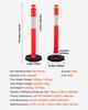 VEVOR 3 Pack Traffic Delineator Posts, 1140 Mm Traffic Safety Cones with Weighted Base and Reflective Strips