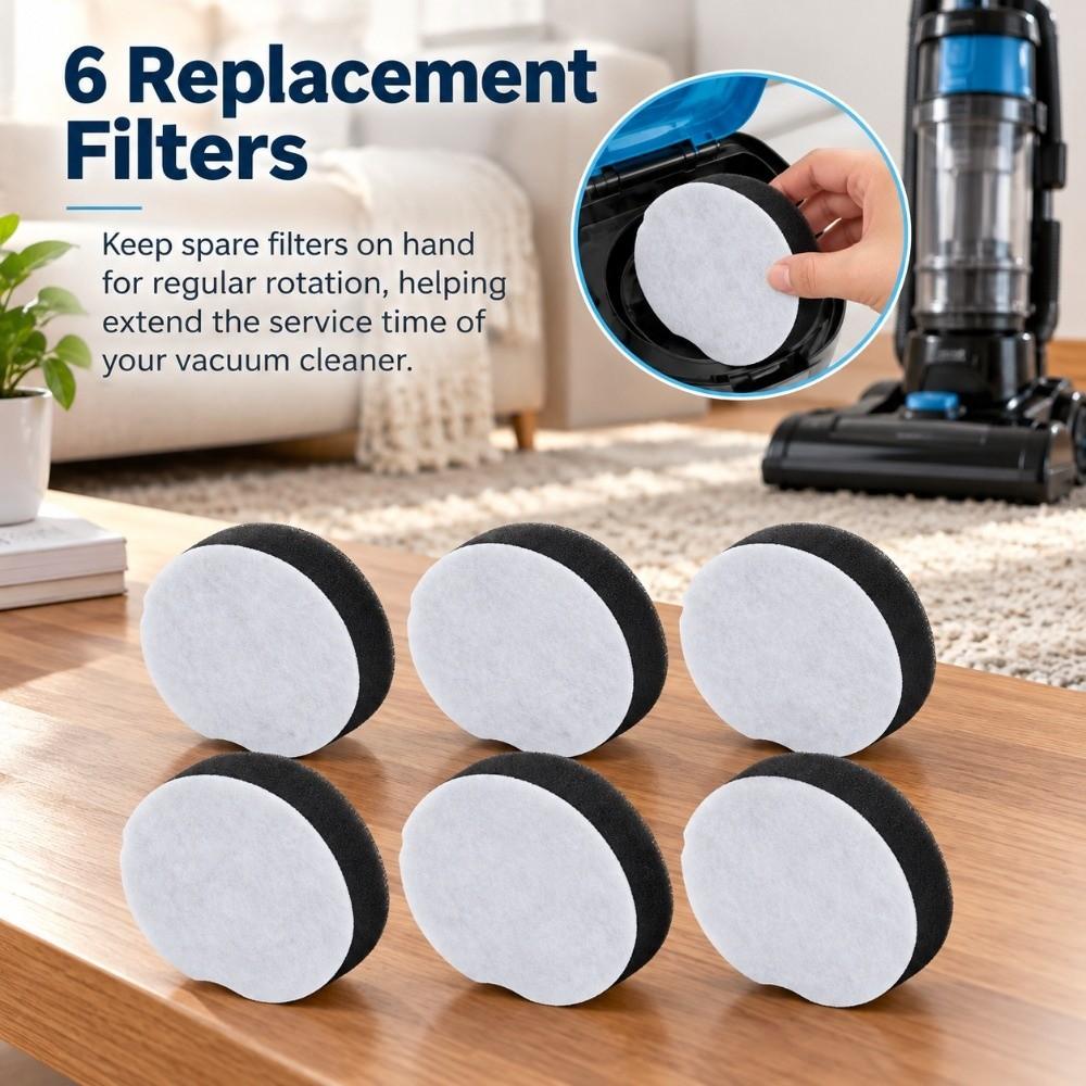 6PCS Replacement Filter Foam Filter for Bissell  Rowenta 1520/2112/2690 For Vacuum Cleaner