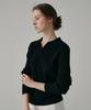 Banillaniteu Slim Ribbed Collar Ribbed Knit