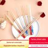 Eco-Friendly Carbonized Bamboo Chopsticks - Hygienic, Disposable & Individually Wrapped for Household and Commercial Use. Portable and Sustainable.