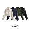 Fashion Style 2023 New Fall Women's Clothing Stylish Easiest for Match Satin Textured Short Shirt 8996851 505