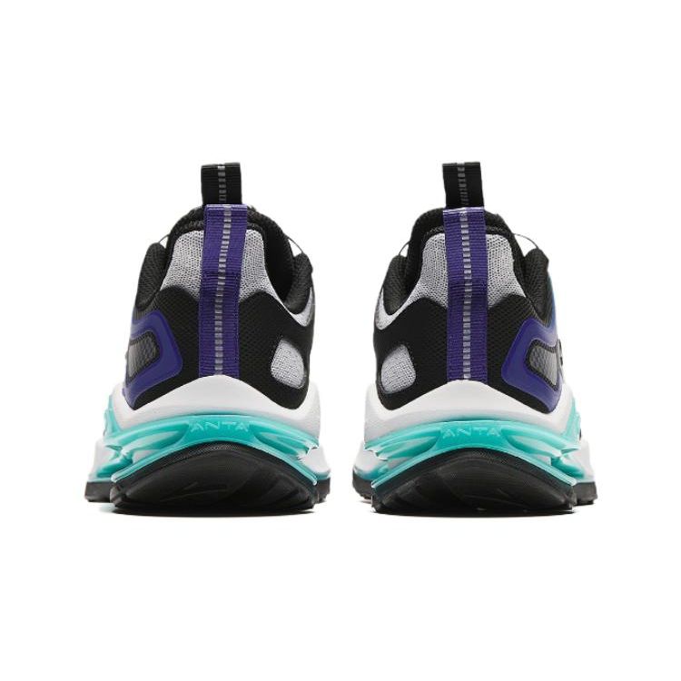 Anta Kids Versatile Casual Lightweight Comfortable Shock Absorbing Durable Low Top Running Shoes Kids sneaker Silver Black Green 312415532-1