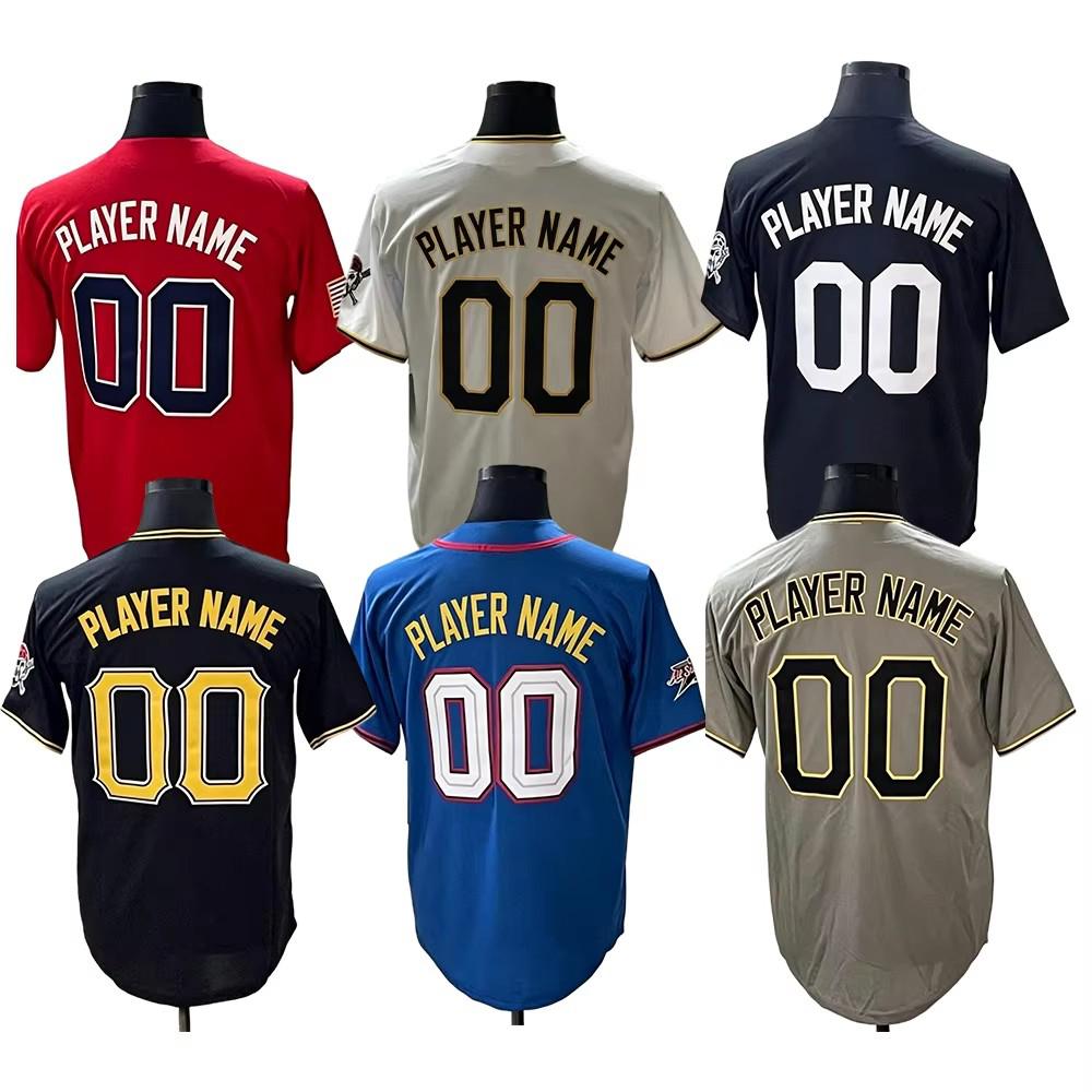 Brushed Back Micro Polyester Apparel rs Twist Tie Dye Custom Stitched Baseball Jerseys for Bulk Resale