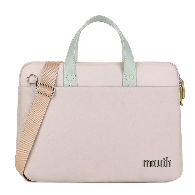 Women's Lightweight Macaron Laptop Bag, Sleek Design, Ideal for Business Commutes