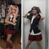 2021 Anime Junko Enoshima Cosplay Dangan-Ronpa Danganronpa Cosplay Costume Girls Women Uniform Top Shirt Skirt Party Carnival
