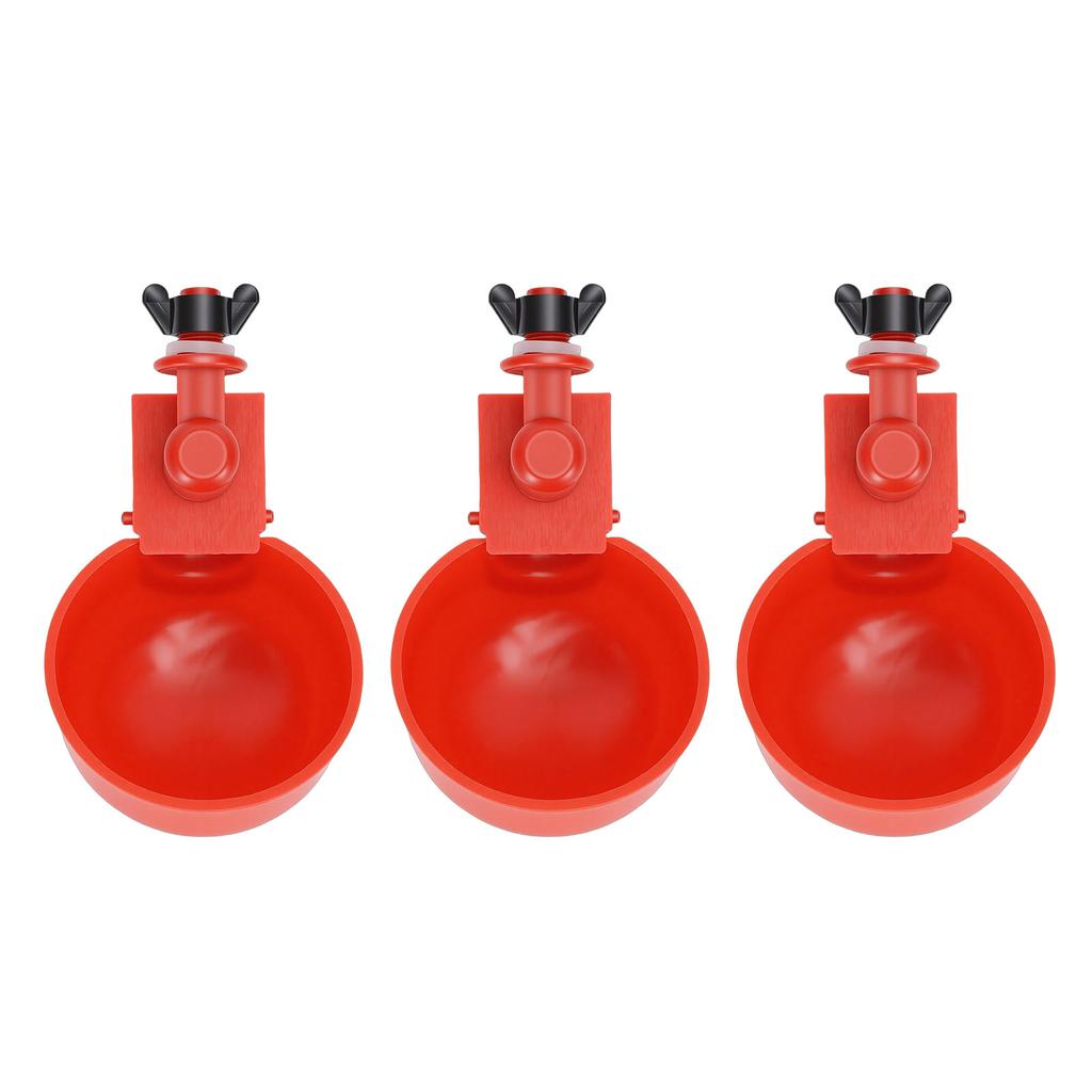 10PCS Automatic Chicken Waterer Cups with Electric Drill Bit Poultry Water Feeder Kit for Duck Goose Turkey 10PCS Cups