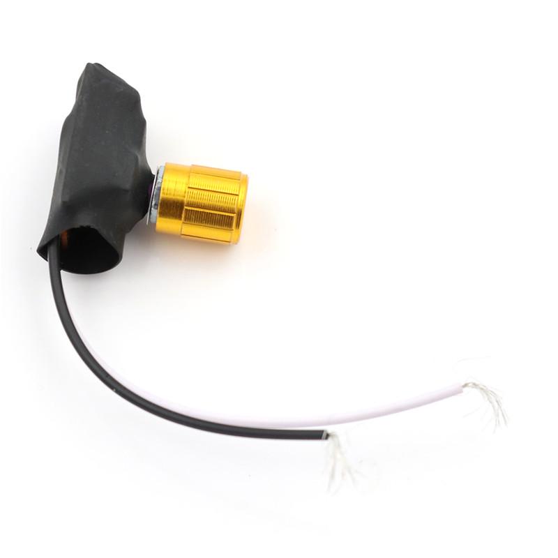 220V 3A Gold Tone Table Lamp Full Range Dimmer Rotary Switch 2 Way