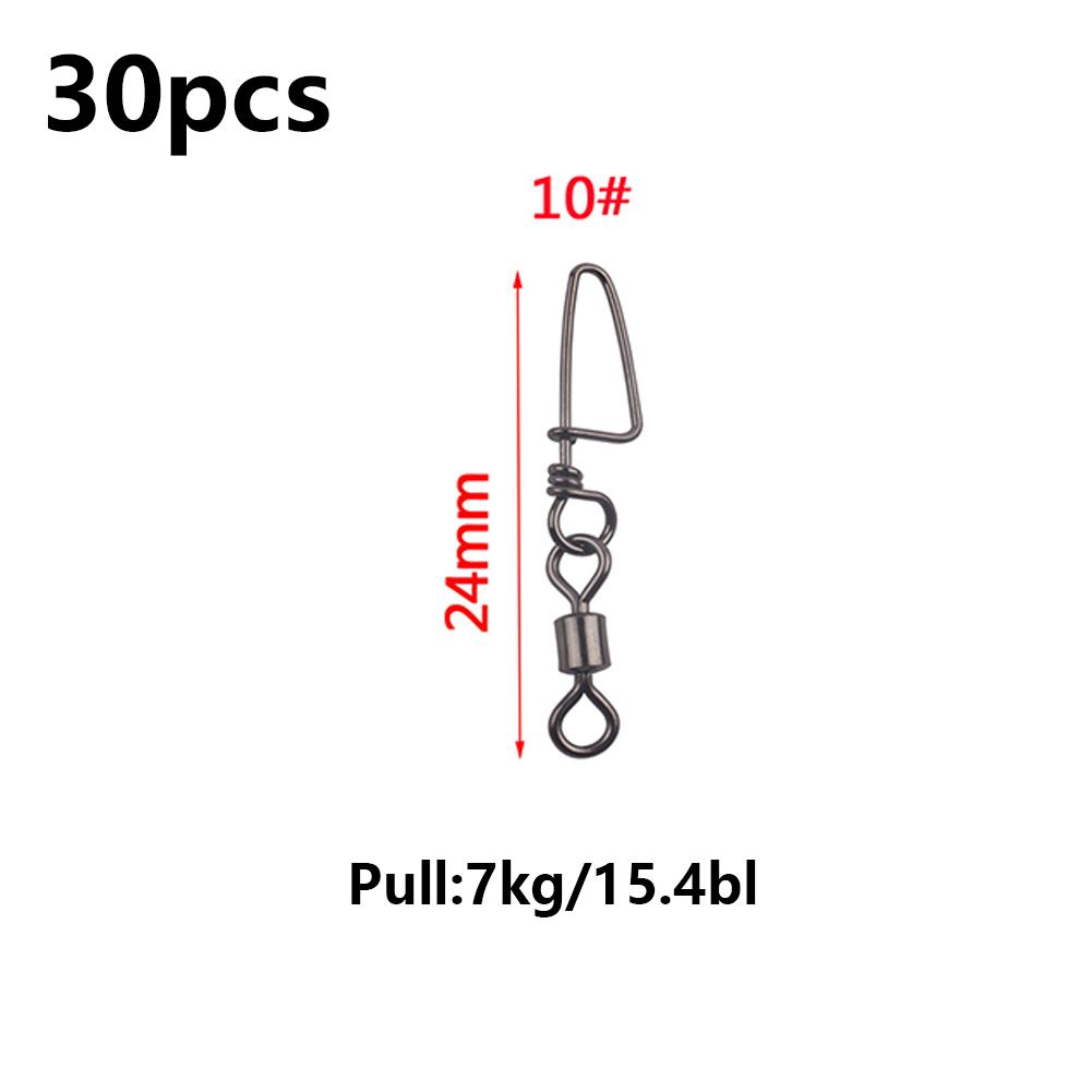 Fishing Swivels Ball Bearing 30 Pack Snap Coastlock