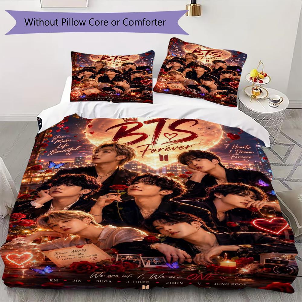 Boy Group Portrait Bedding 1 Duvet Cover 2 Pillowcase Without Core Without Core Duvet Cover And Pillowcase Soft And Comfortable
