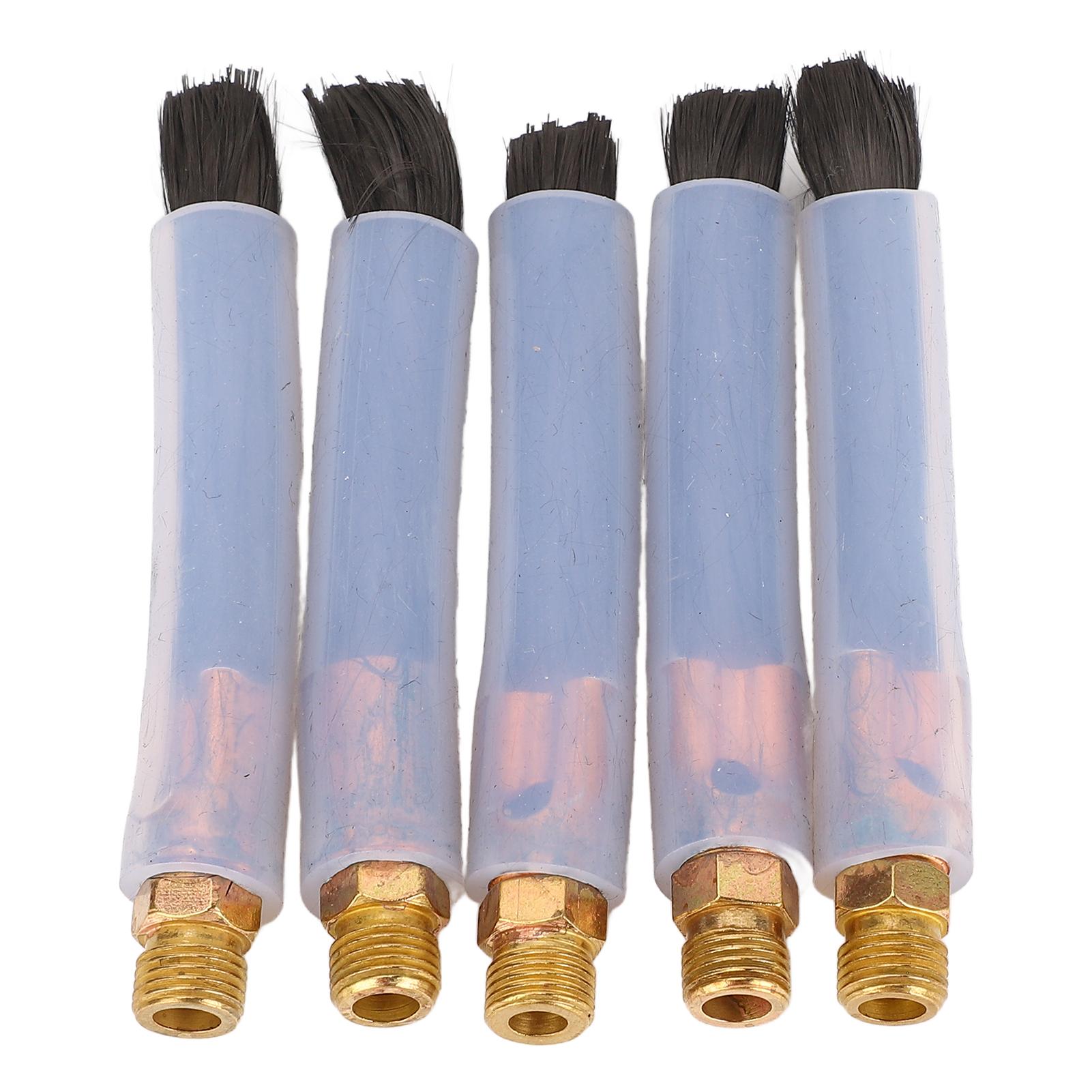 5 PIÈCES Brosse de Nettoyage de Cordons de Soudure Tête en Laiton Brosse pour Nettoyeur de Joint de Soufflage de Soudure