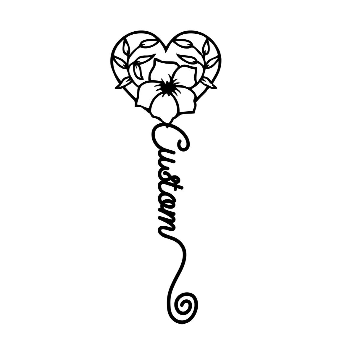 Charm Heart Flower Bookmark, Book Lover Gift, Teacher Appreciation, Unique Metal Bookmark