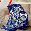 Chelsea FC Blanket Lightweight Print Throw Blanket For Couch, Bed, Car, A Heartfelt Gift for Your Family and Friends