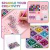 60 Colors Resin Flat Back Rhinestones for Case Clothing Decoration
