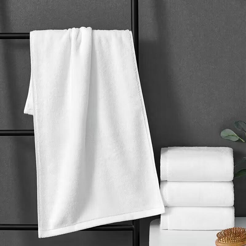 Shuoji Thick Absorbent White Hotel Towel