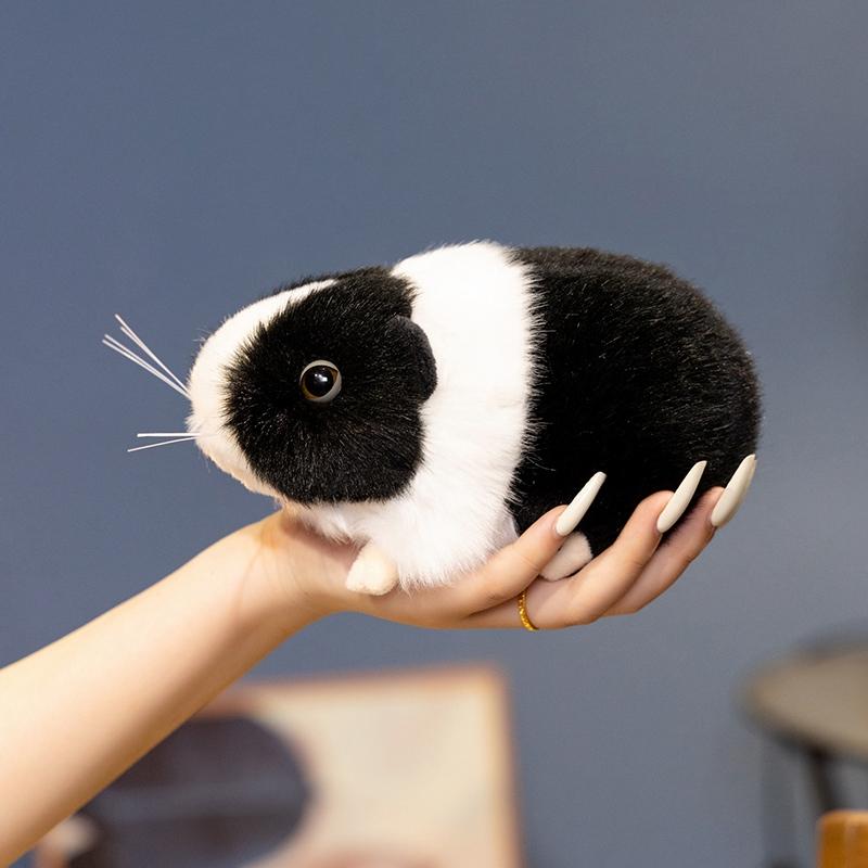 18cm Simulation Little Guinea Pig Lifelike Huggable Doll Fluffy Soft Zoo Souvenir Birthday Gifts