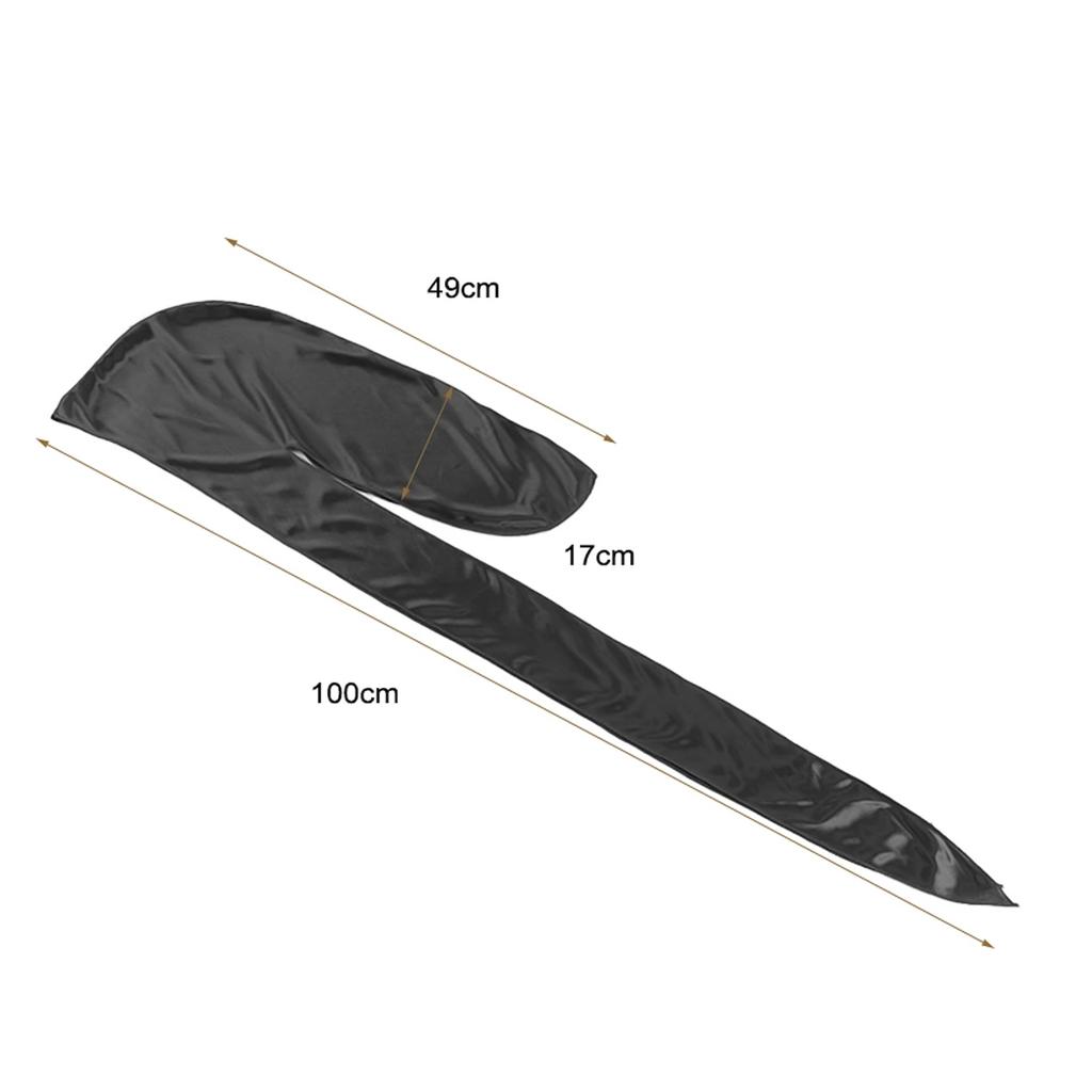 Men's Simulation Silk Solid Color Silk Satin Long Tail Braid Street Personality Comfortable Pirate Hat Elastic Headscarf