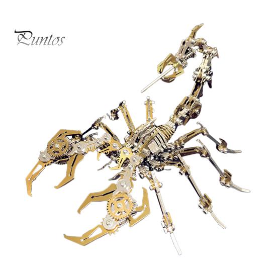 

3D механічна іграшка-головоломка Скорпіон DIY Металева модель Короля скорпіонів Орнамент Декорація Діти Дорослі Навчальна гра Збірка тварин золотистий
