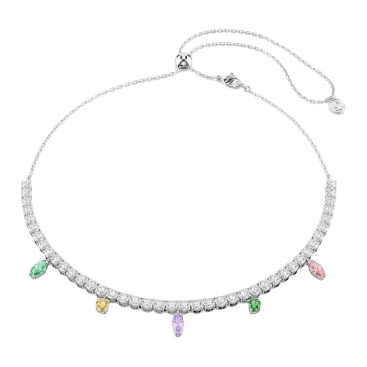 Swarovski Ariana Grande Mixed Cut Cubic Zirconia 22K Gold Necklace Women Necklace White 5737422