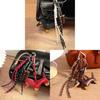 Portachiavi Giocattolo per Cane in Pelle Stile Retro Miu con Corda Intrecciata per Accessori Moda