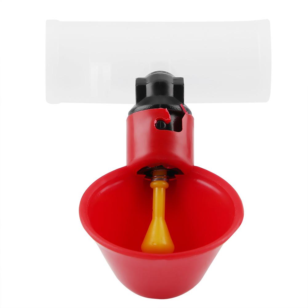 5Pcs Automatic Poultry Bird Water Drinking Dispenser Chicken Water Drinker Tool 20mm