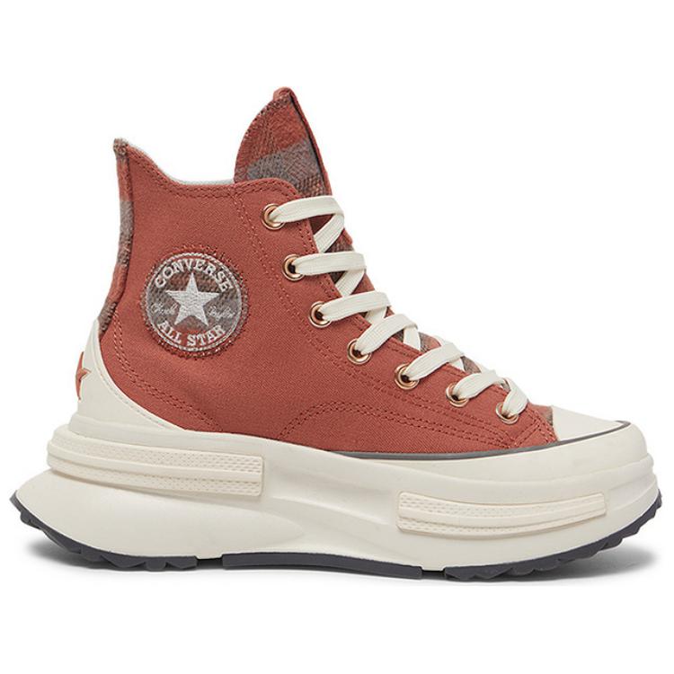 Converse Lifestyle Comfortable Versatile Trendy High-Top Canvas Shoes Unisex Sneakers Brick-Red A12451C
