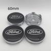 KLYD4 NEW 4pcs 3D for 54mm 56mm 60mm 68mm Ford Car emblem Wheel hub Center Cap Badge covers sticker Decal styling auto Accessories