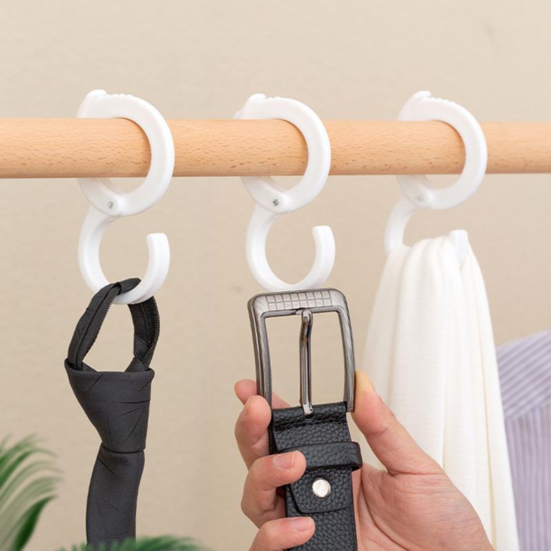 5PCS Firm Hook Multi-purpose S-Shaped Hooks Hanging Clothes Windproof Plastic Dormitory Hanging Bag Towel Key Kitchen Bedroom