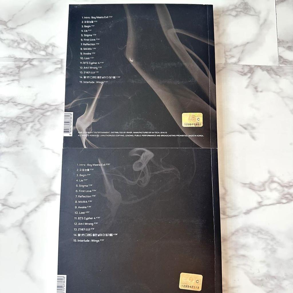 [USED] BTS WINGS IG Album 2CD with Trading Card