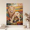 DIY Pearl Art Painting Majestic Lion Handmade Craft Modern Wall Decor Leisure Relax Activity Nice Gift for Novice Art Practitioners Home