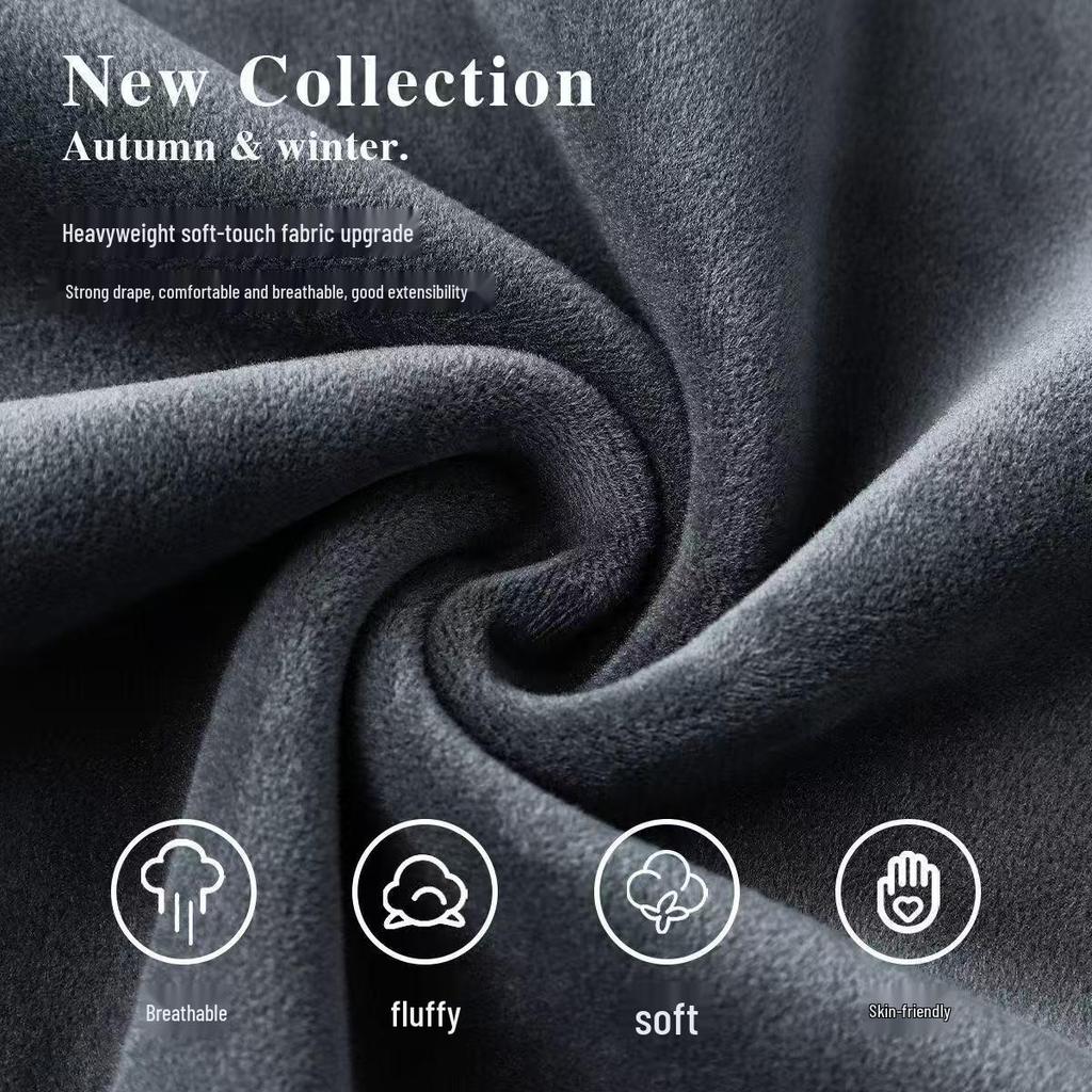 Unisex Silver Fox Fur Sweatshirt with Round Neck, Autumn, Plus Velvet, Thickened, Casual Oversized Fit.