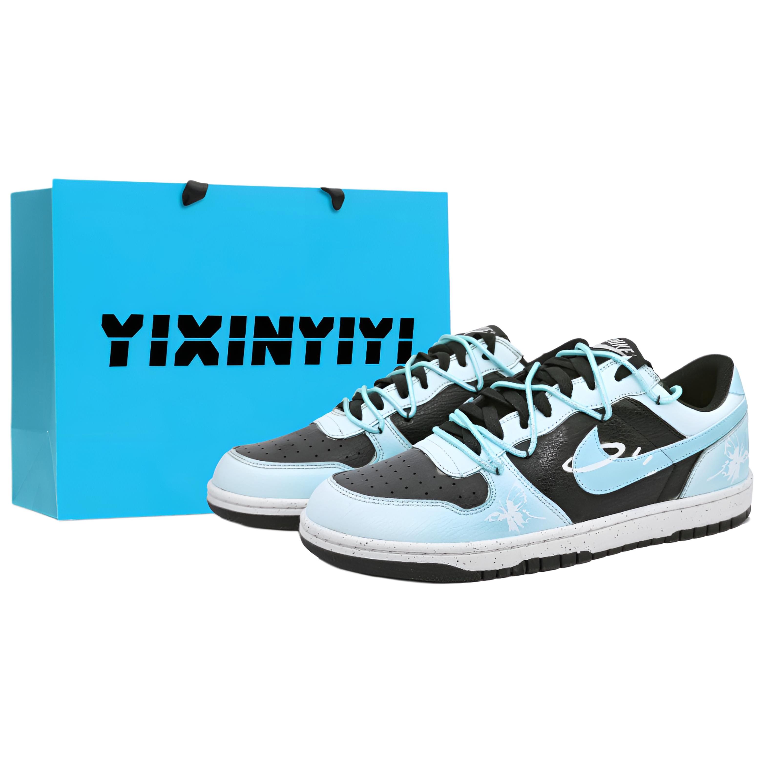 

Nike Big High top Vintage Basketball Shoes Unisex Blueberry Blue 355152-106(Team400-) 44.5