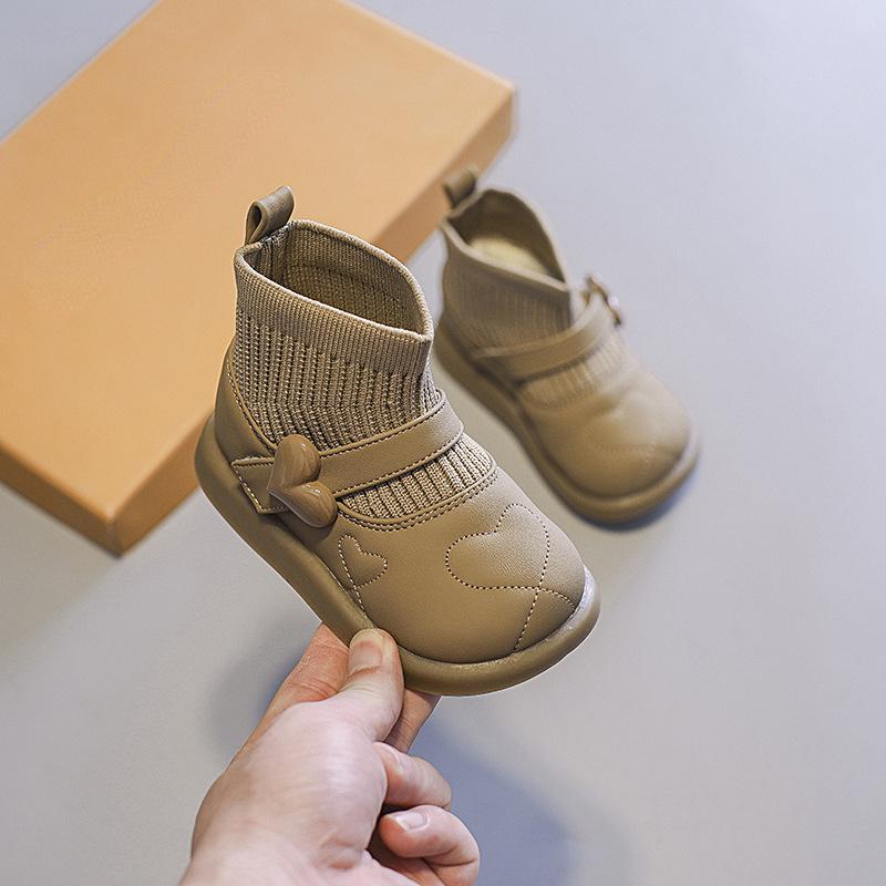 Baby Shoe Female Baby Snow Boot Winter Kid High Top Short Boot Waterproof Anti Slip Warm Plush Kid Ankle Boot Botas Para Niña